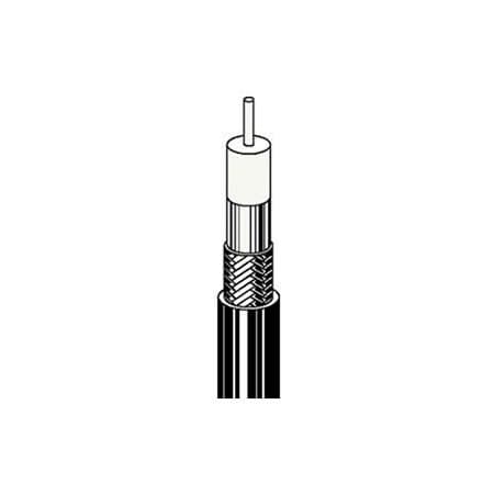 Convergent Connectivity Technology Convergent RG6/U 18AWG CATV Coaxial Cable Copper Clad Steel 100% Foil Shield 1000Ft Box blk 5203BK1B